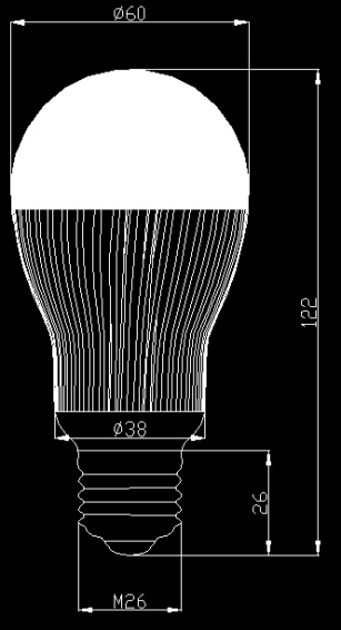 LED球泡灯结构图